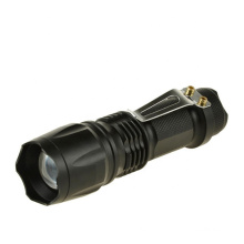 Wholesale good price j5 mini small sun EDC outdoor gear tactical led torch flesh light with metal clip for camping hiking